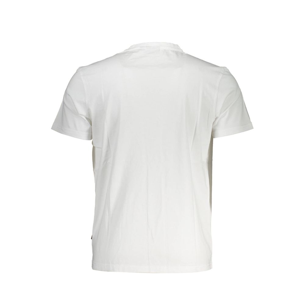 Napapijri Weißes Herren-T-Shirt aus Baumwolle