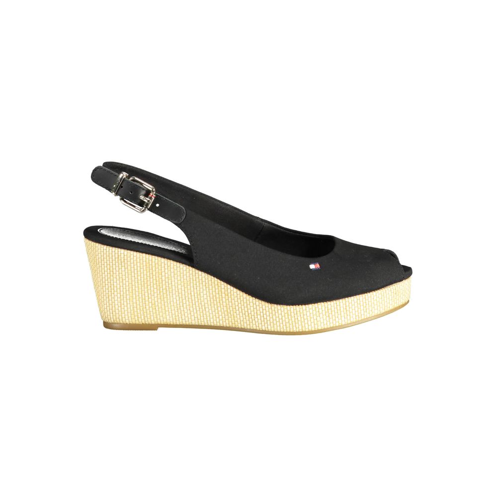 Sandale damă Tommy Hilfiger din piele neagră