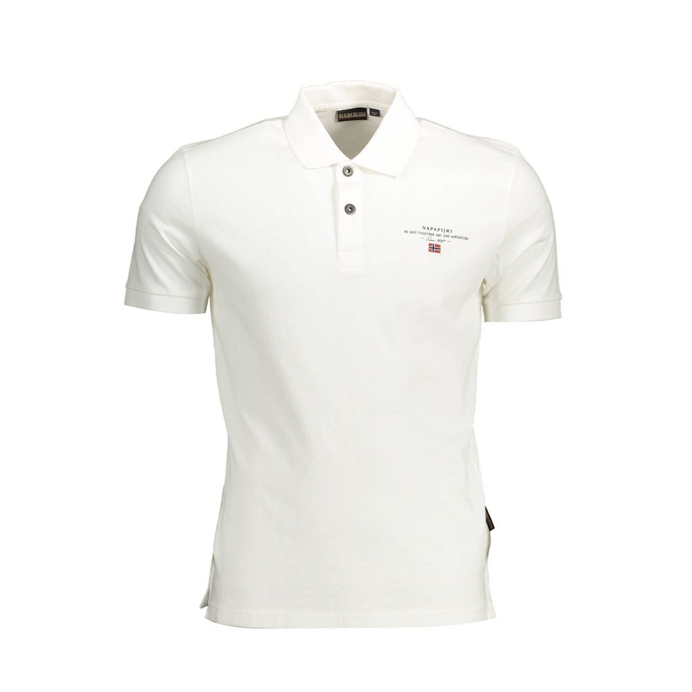 Napapijri Weißes Poloshirt aus Baumwolle für Herren