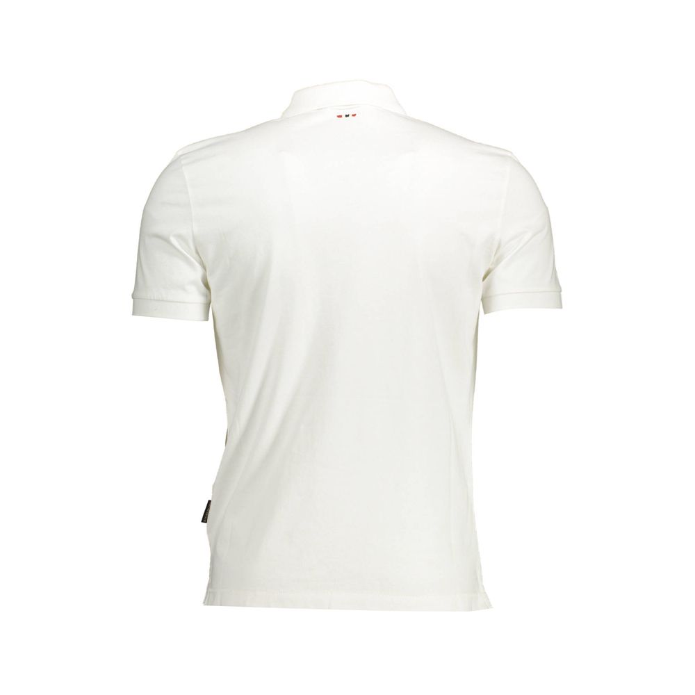 Napapijri Weißes Poloshirt aus Baumwolle für Herren