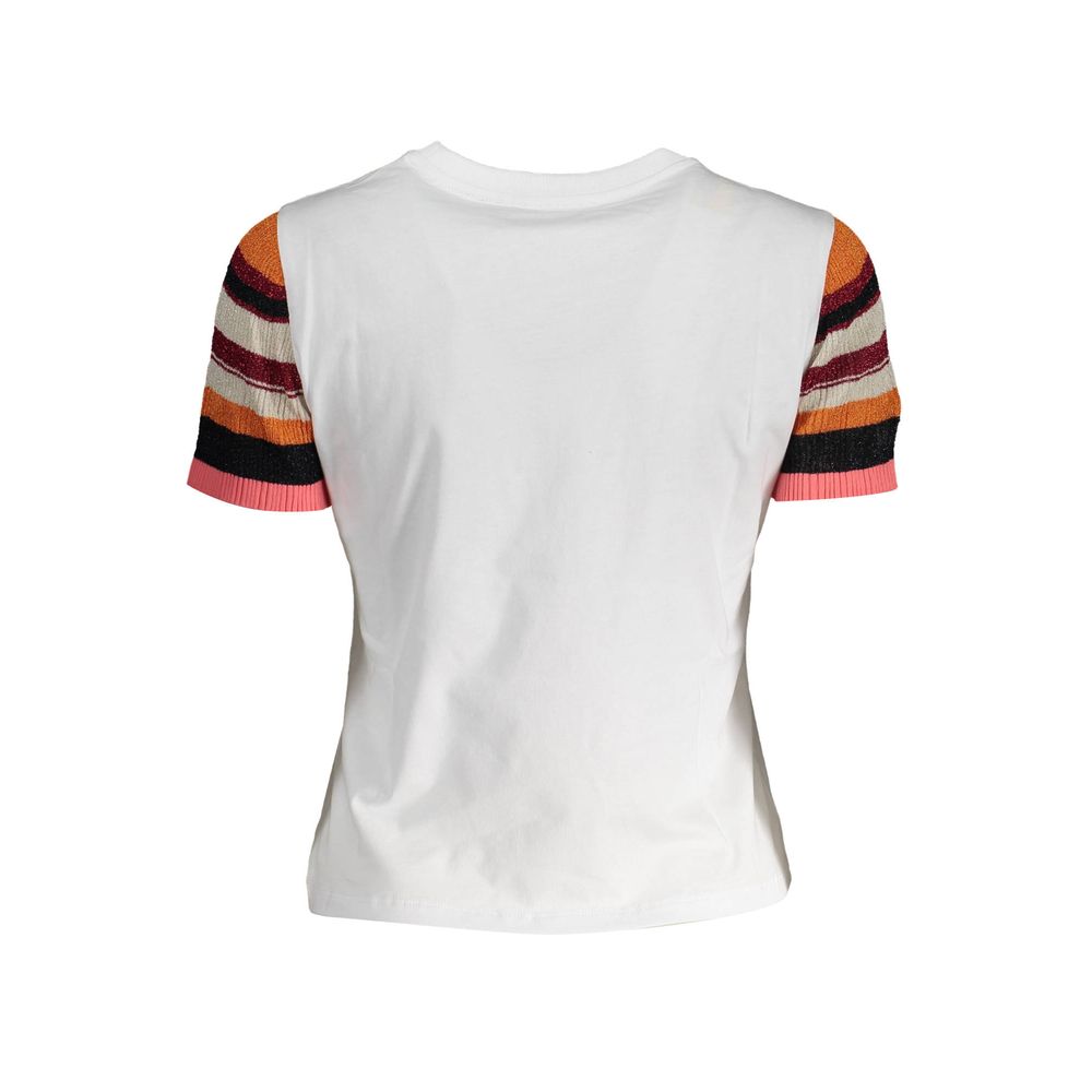 Desigual Bluză albă din bumbac pentru femei
