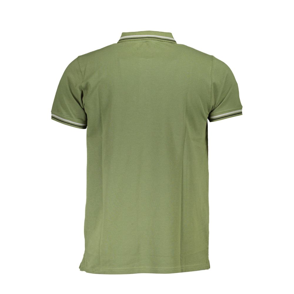 Tricou polo pentru bărbați Cavalli Class, verde, din bumbac