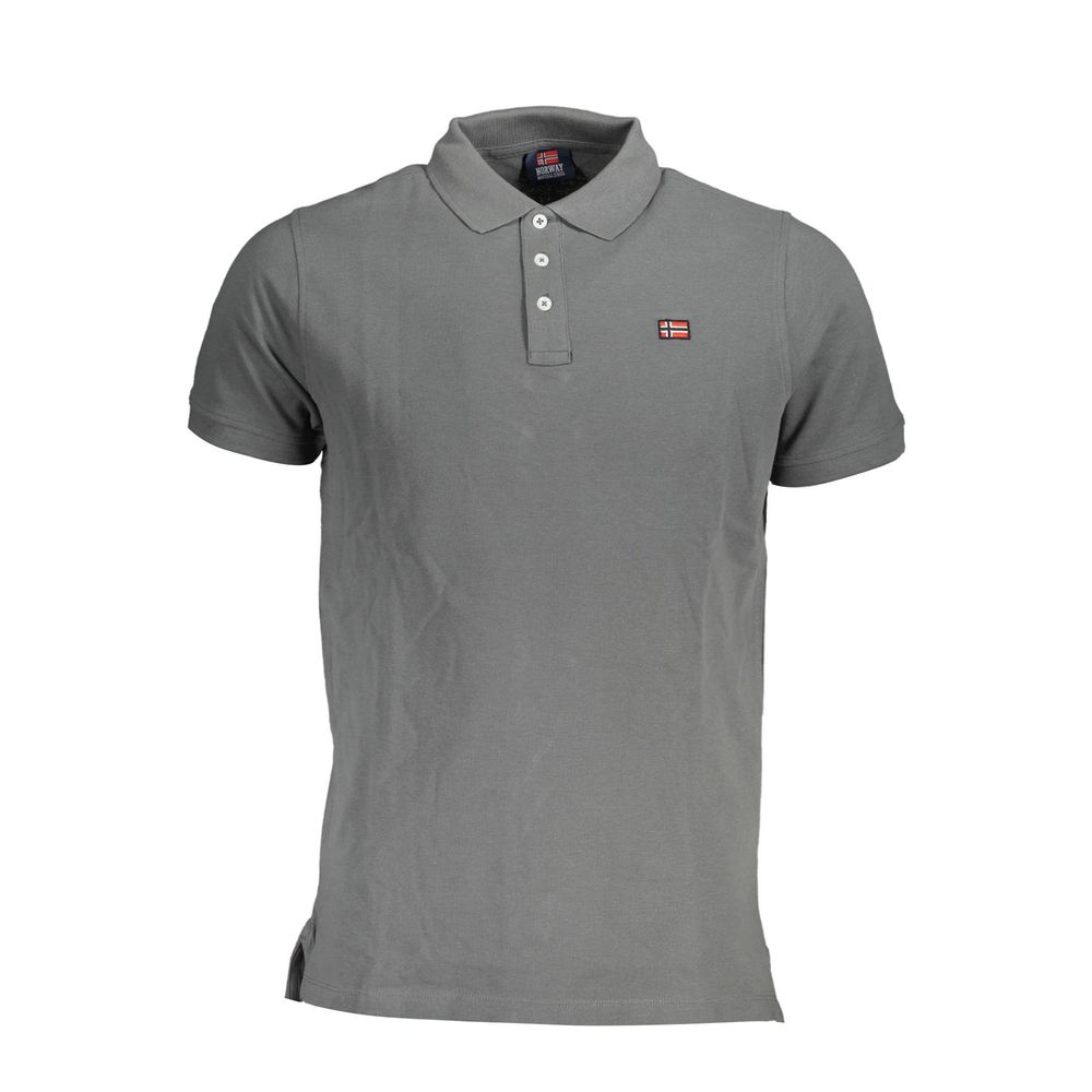 Tricou polo bărbătesc din bumbac maro, Norvegia 1963
