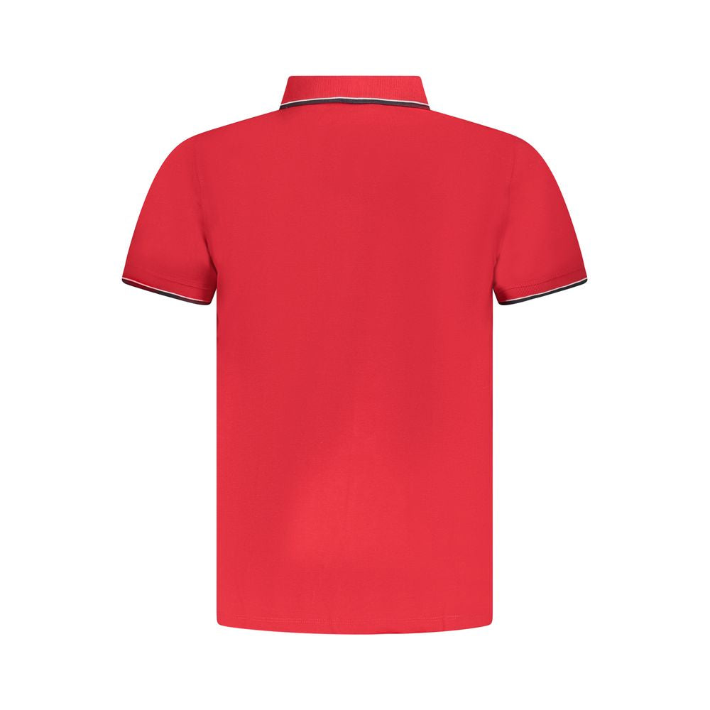 Tricou polo roșu din bumbac Norvegia 1963