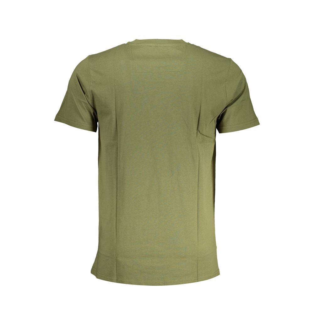 Tricou Cavalli Class verde din bumbac