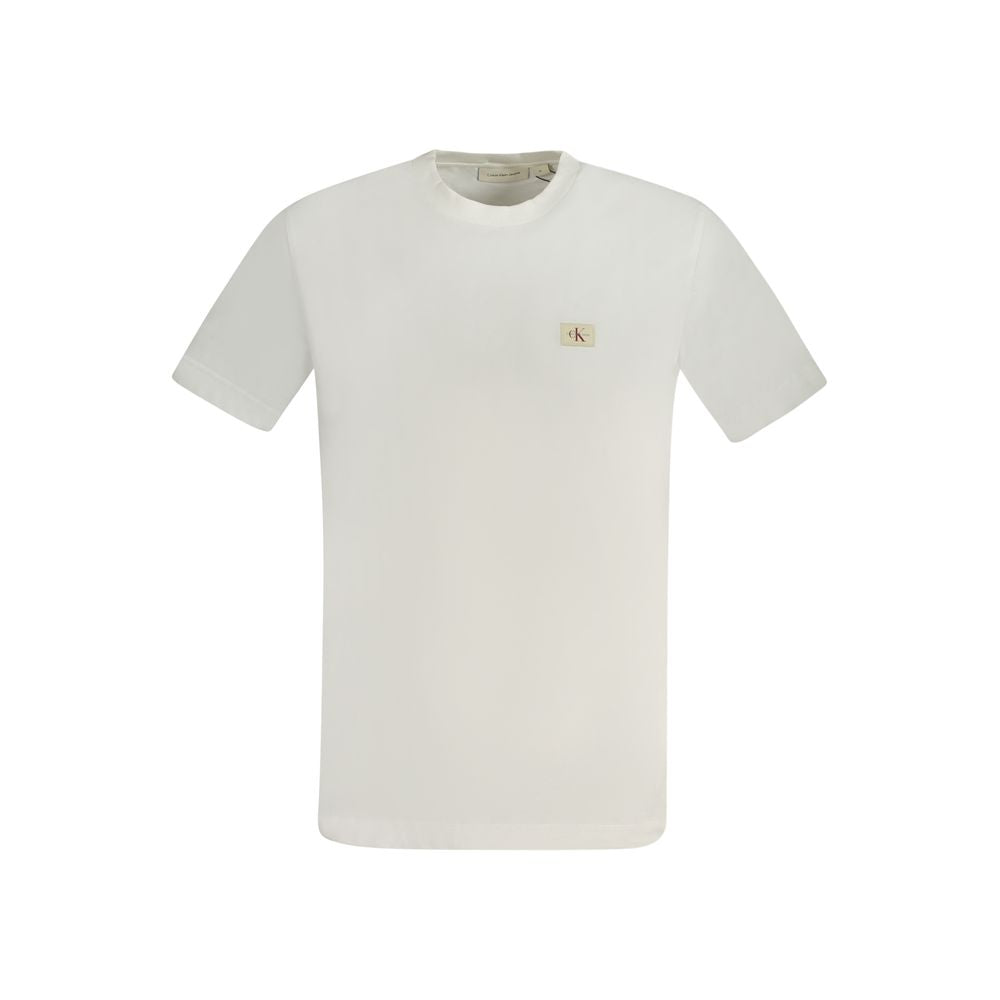 Calvin Klein – Weißes Baumwoll-T-Shirt für Herren