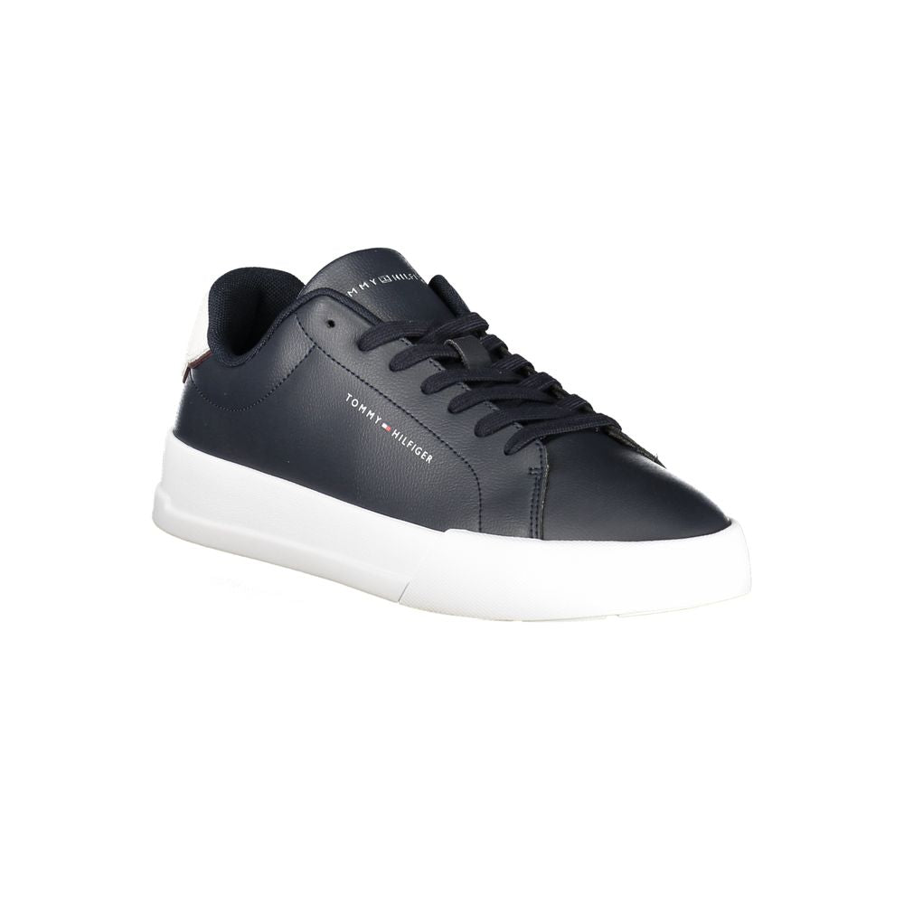 Tommy Hilfiger – Blaue Leder-Sneaker für Herren