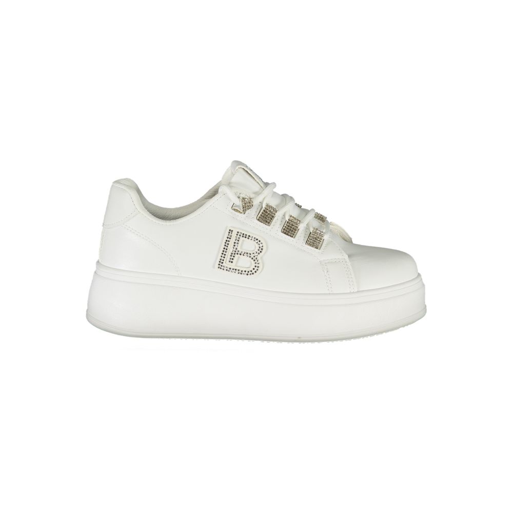 Laura Biagiotti Weiße Polyester Damen Sneaker
