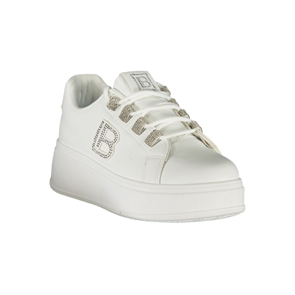 Laura Biagiotti Weiße Polyester Damen Sneaker