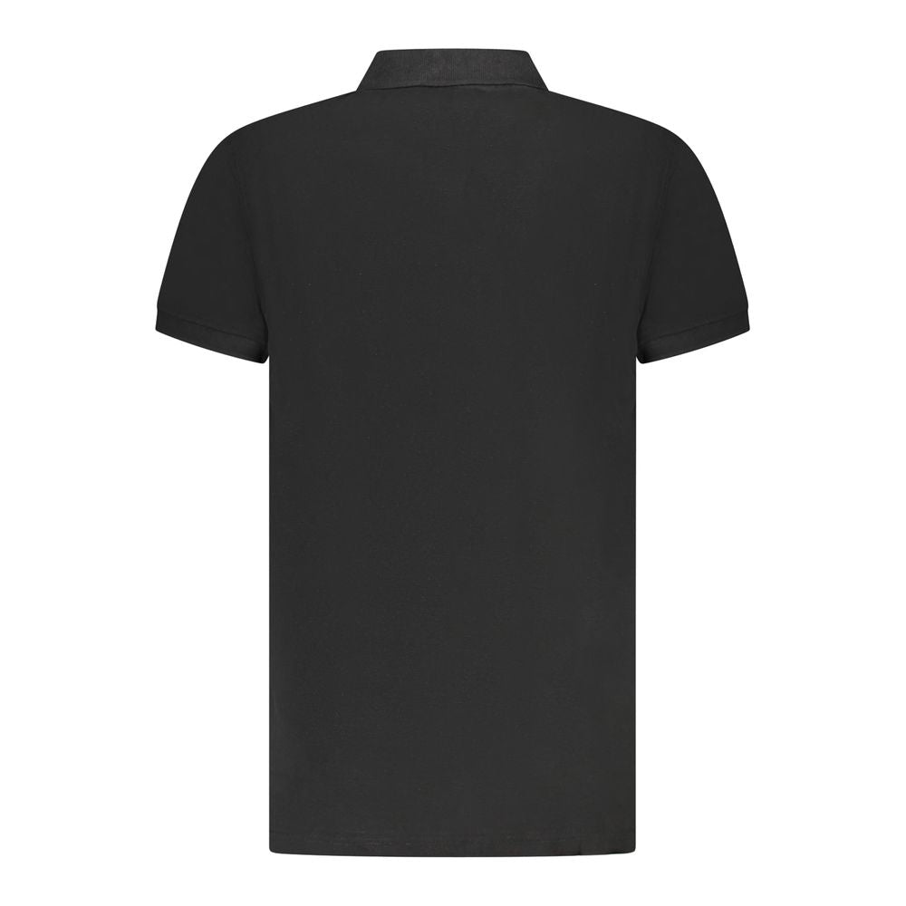 Cavalli Class Schwarzes Poloshirt aus Baumwolle für Herren