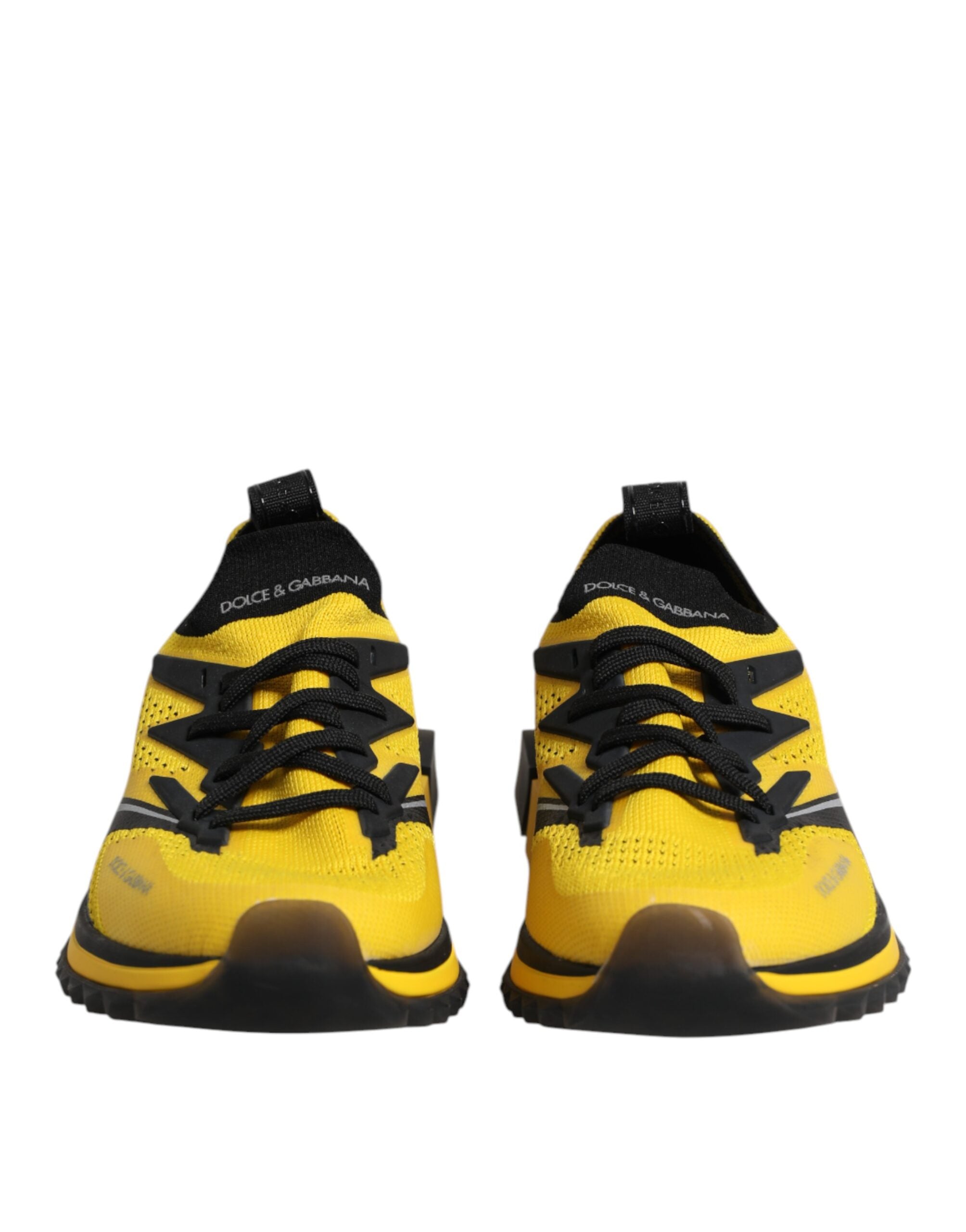Dolce &amp; Gabbana Gelbe SORRENTO Sport Stretch Sneakers Schuhe