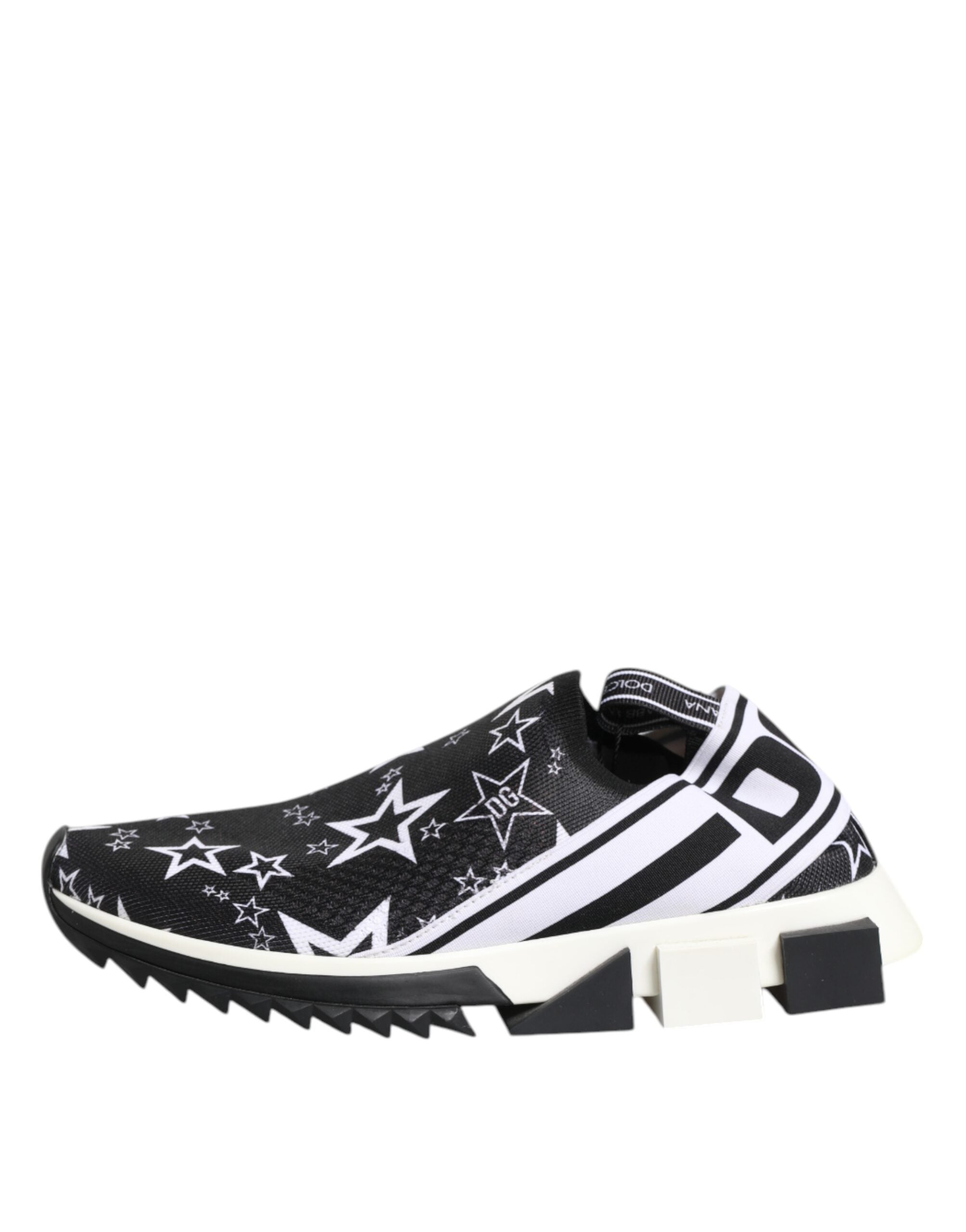 Dolce &amp; Gabbana Schwarz Weiß Sorrento Low Top Sneakers Schuhe