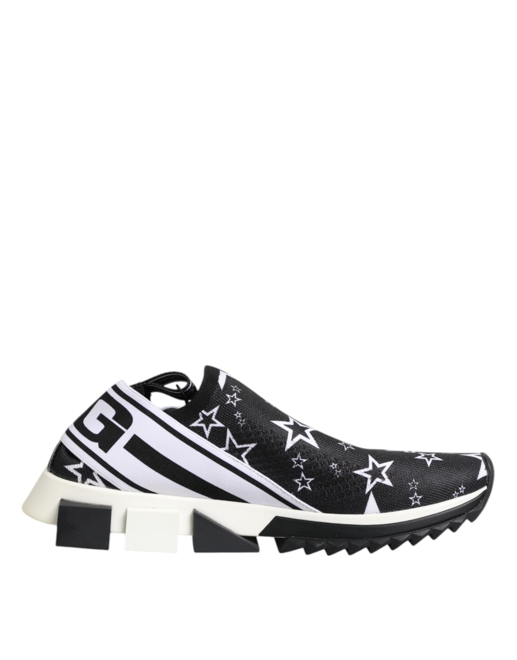 Dolce &amp; Gabbana Schwarz Weiß Sorrento Low Top Sneakers Schuhe