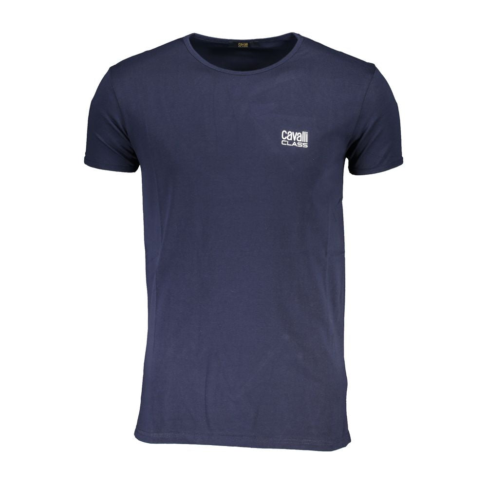 Tricou Cavalli Class din bumbac albastru