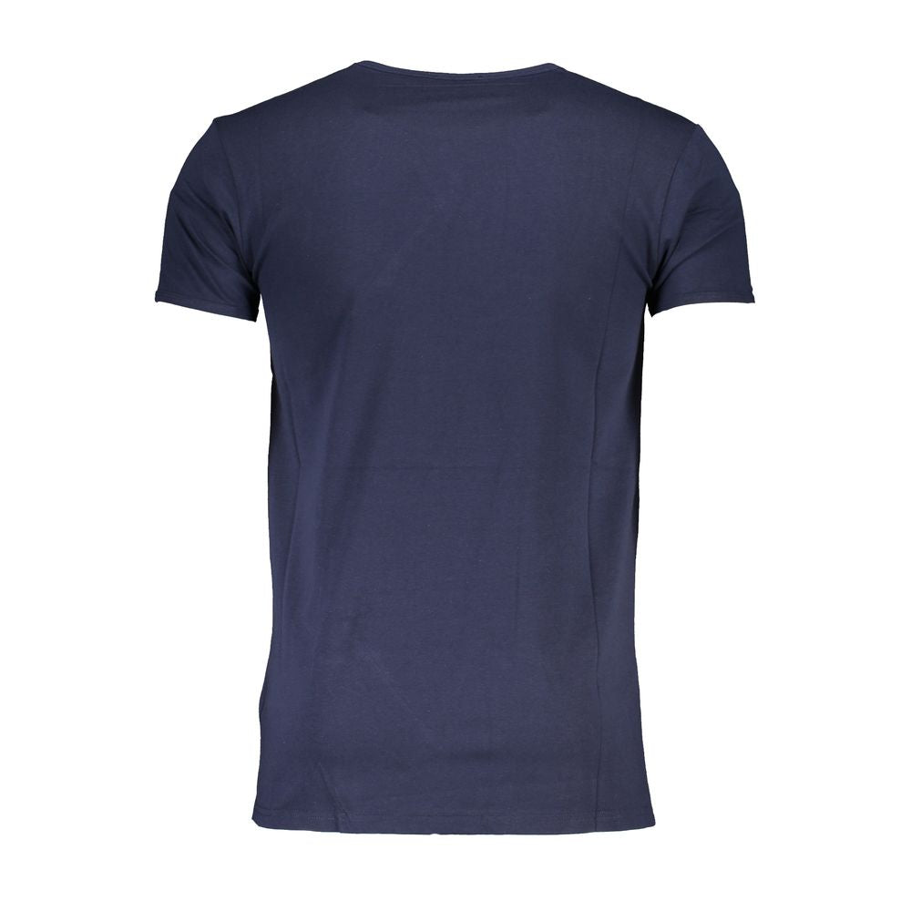 Tricou Cavalli Class din bumbac albastru
