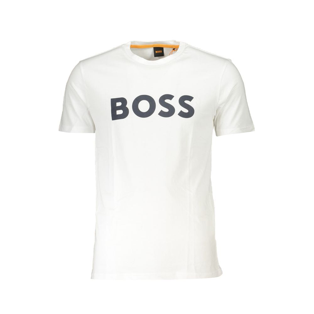 Tricou Hugo Boss alb din bumbac