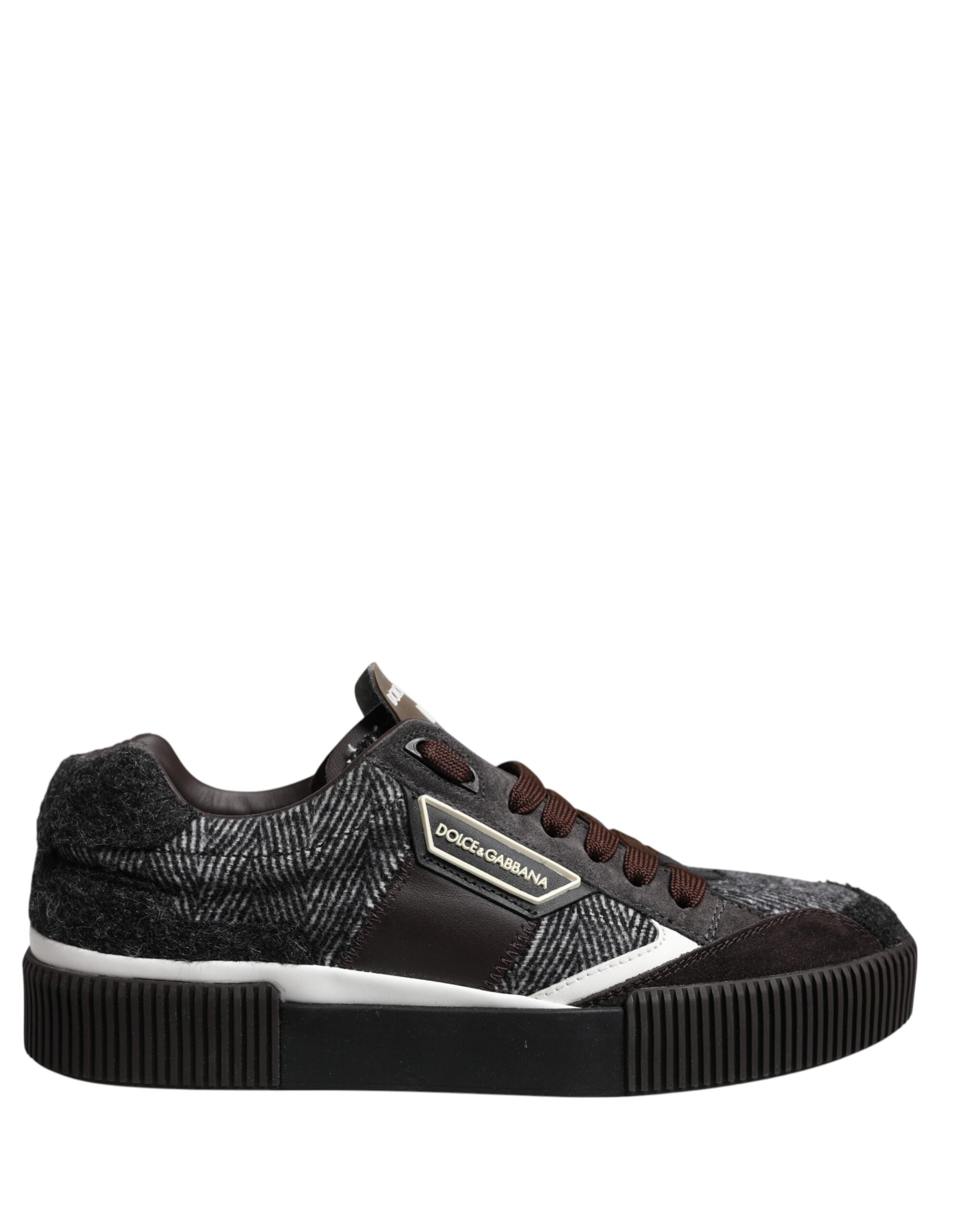 Dolce &amp; Gabbana Mehrfarbige niedrige Sneakers aus Leder