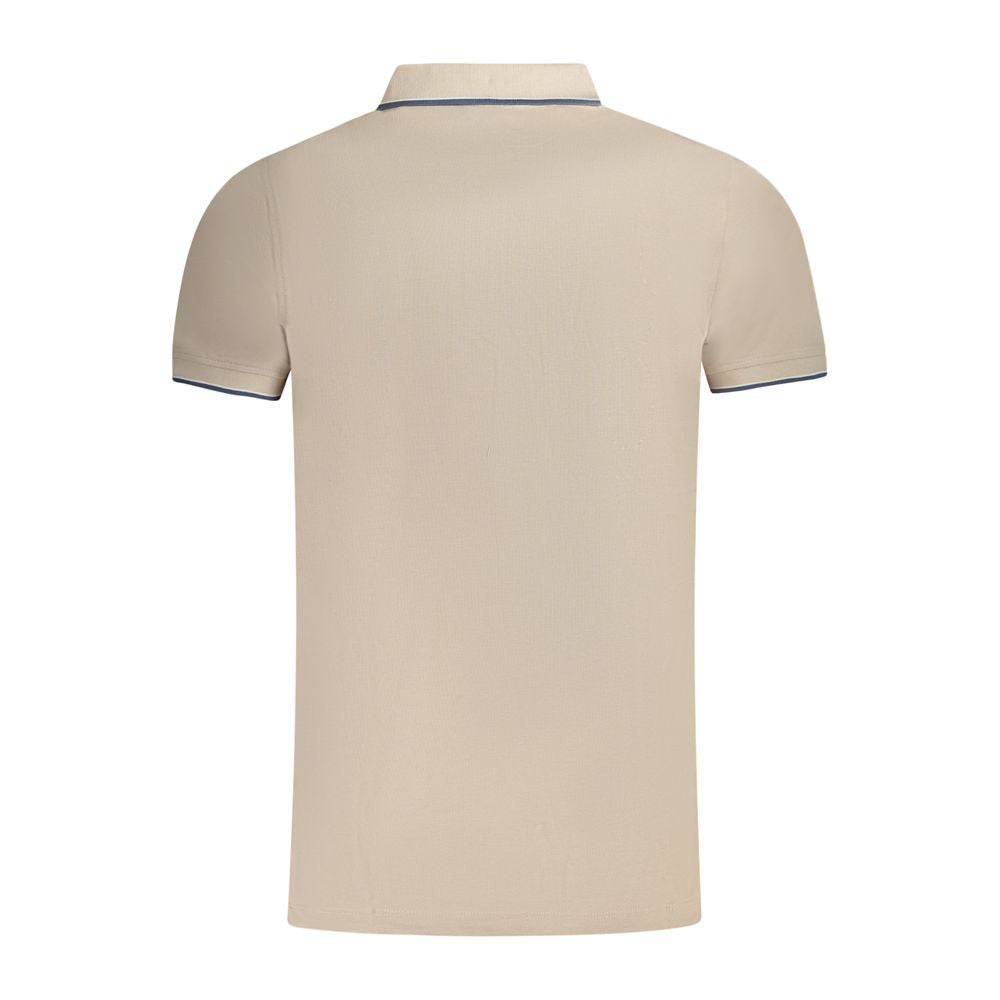 Norwegen 1963 Beiges Poloshirt aus Baumwolle für Herren