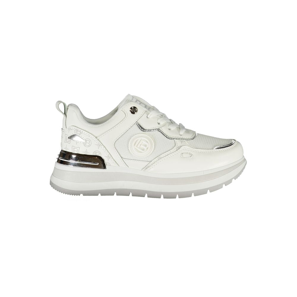 Laura Biagiotti Weiße Polyester Damen Sneaker