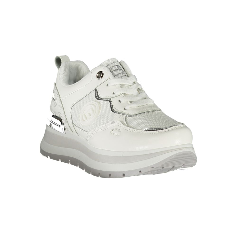 Laura Biagiotti Weiße Polyester Damen Sneaker
