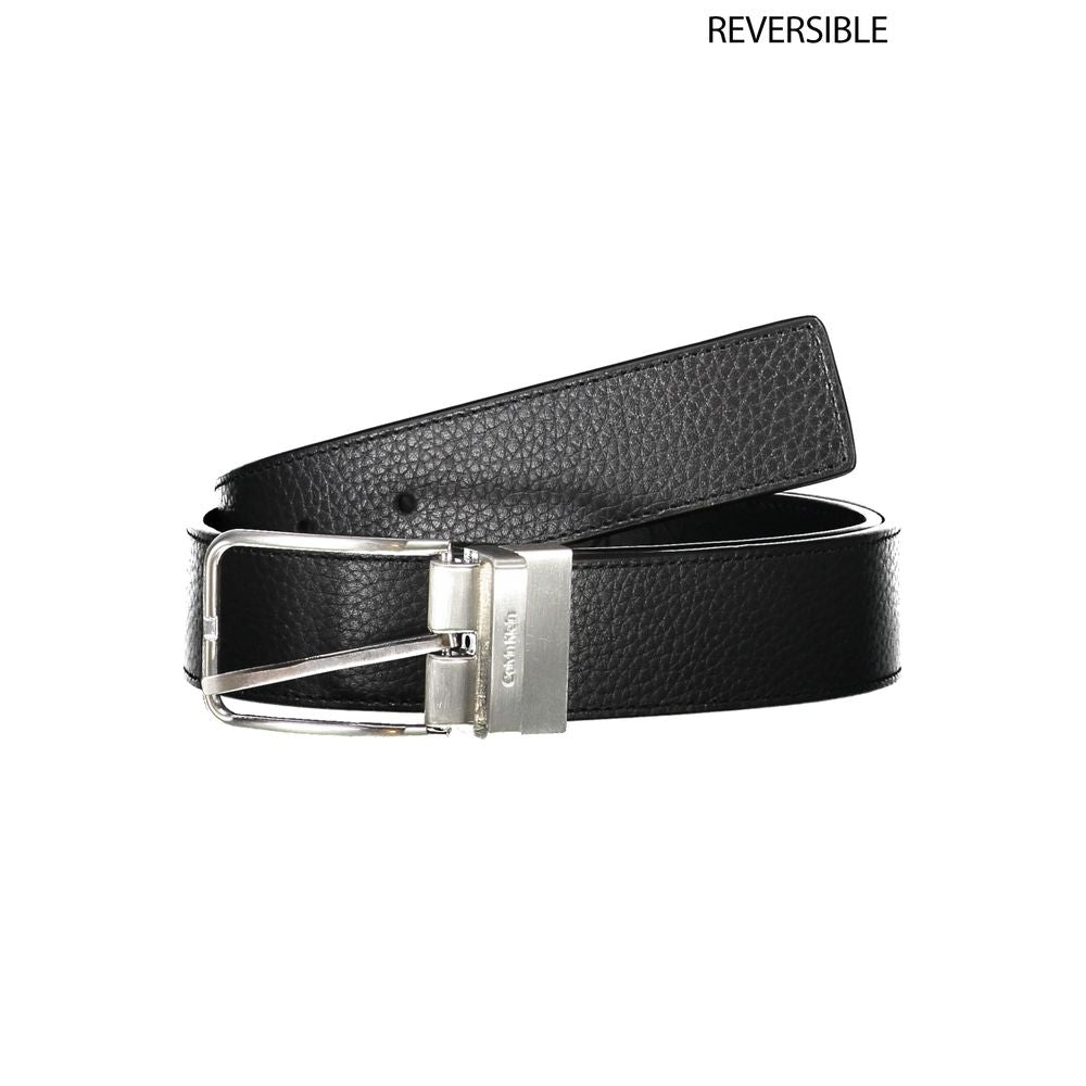 Calvin Klein Schwarzer Polyester Herrengürtel