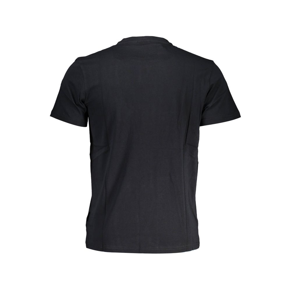 Napapijri Schwarzes Herren-T-Shirt aus Baumwolle