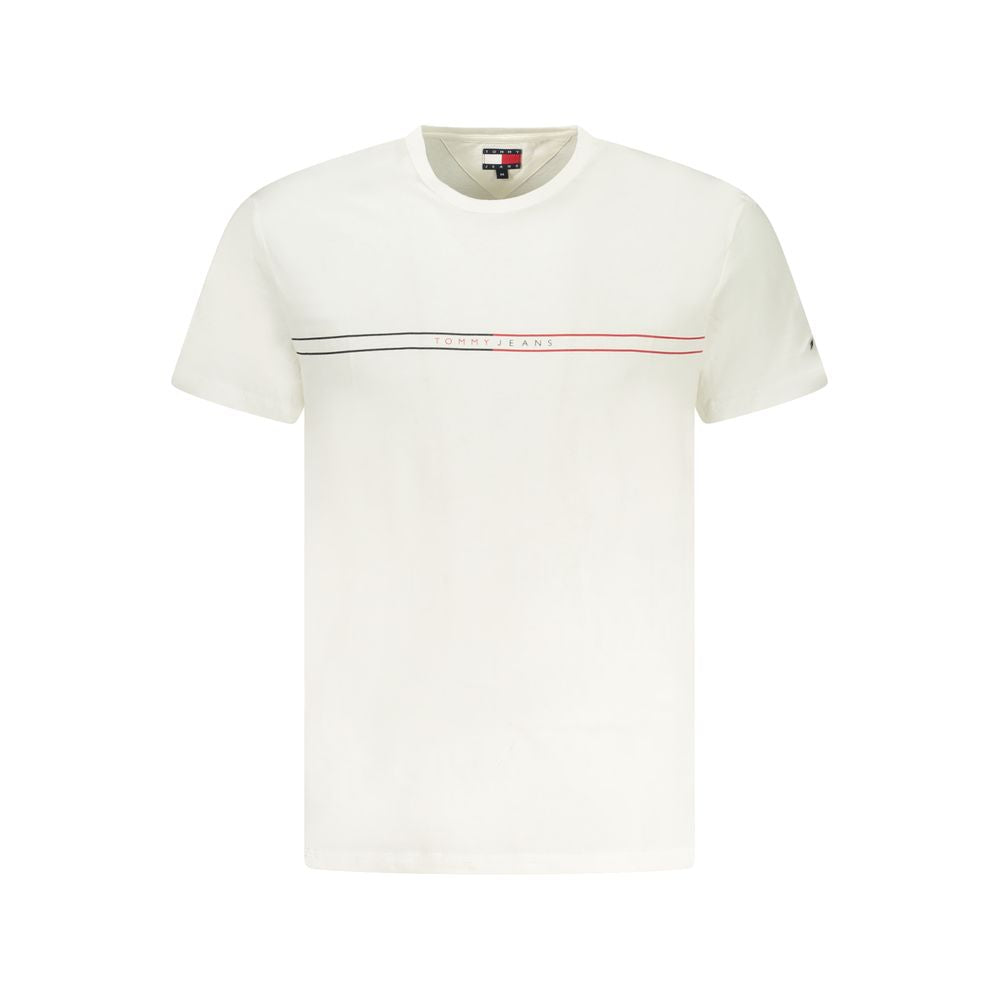 Tricou Tommy Hilfiger alb din bumbac pentru bărbați