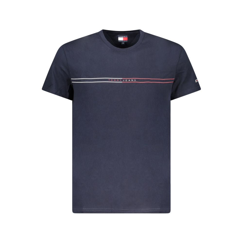 Tricou Tommy Hilfiger albastru din bumbac pentru bărbați