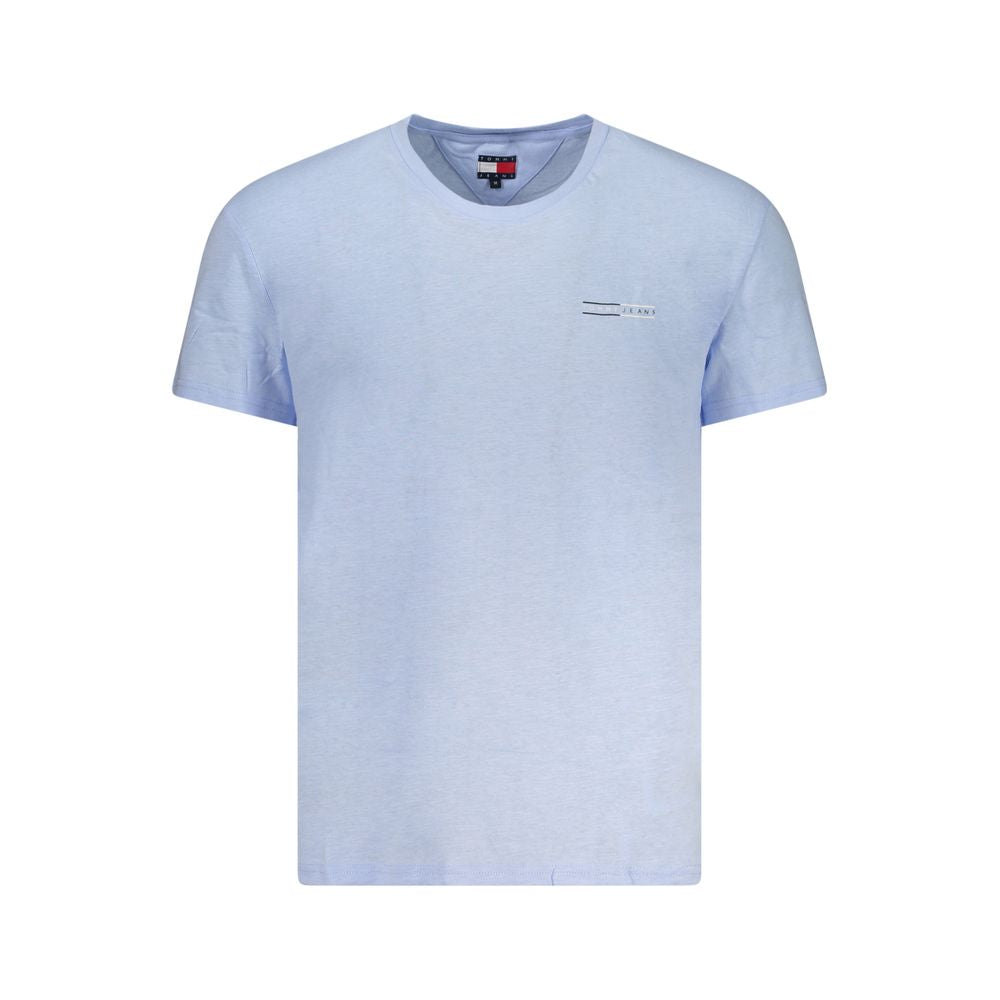 Tricou Tommy Hilfiger albastru din bumbac pentru bărbați