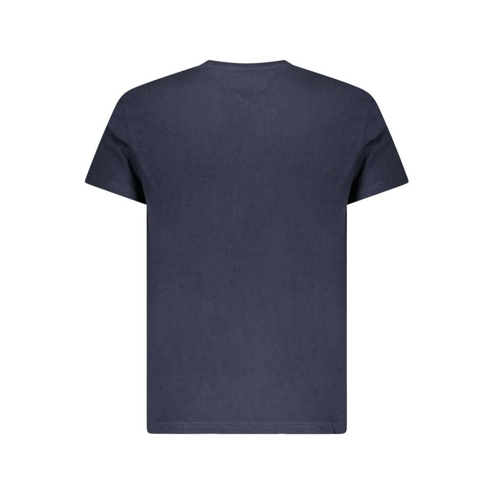 Tricou Tommy Hilfiger albastru din bumbac pentru bărbați