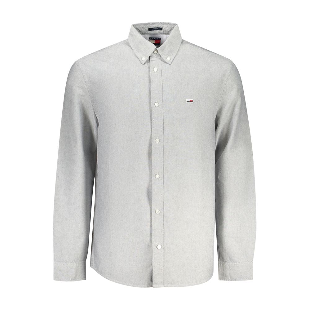 Tommy Hilfiger Graues Baumwollhemd für Herren