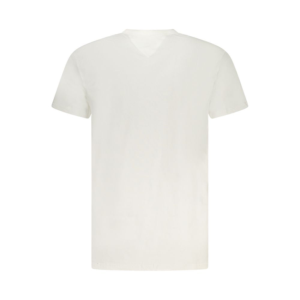 Tricou Tommy Hilfiger alb din bumbac pentru bărbați