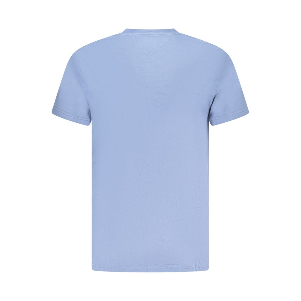 Tricou Tommy Hilfiger albastru din bumbac pentru bărbați