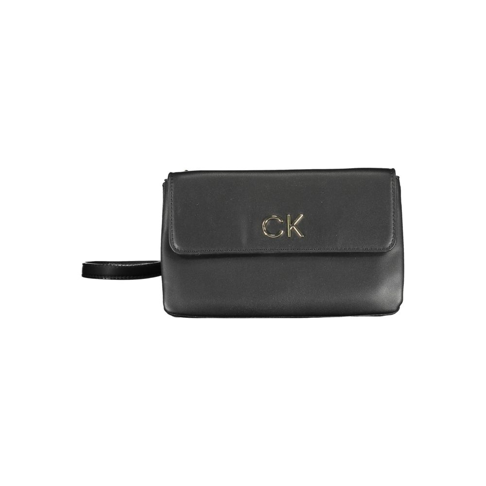 Geantă de mână Calvin Klein neagră din poliester