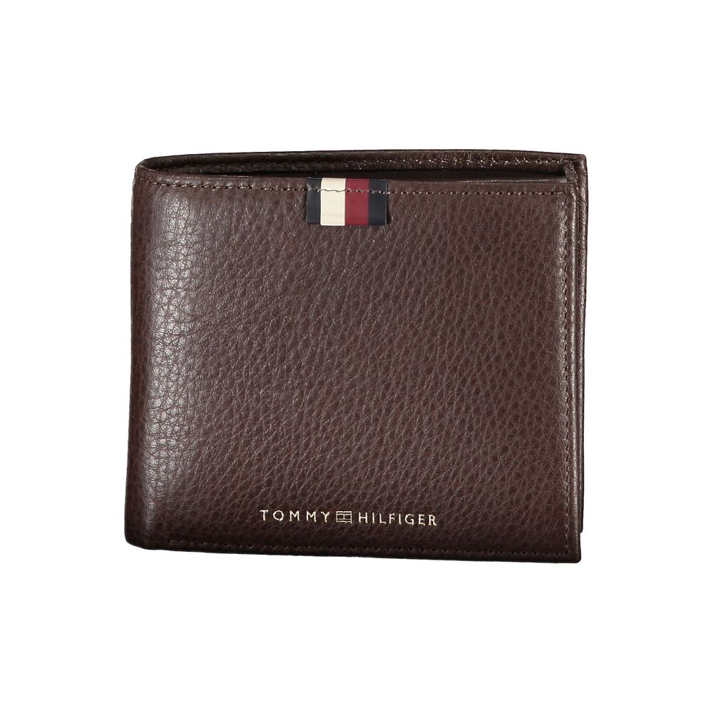 Portofel din piele maro Tommy Hilfiger