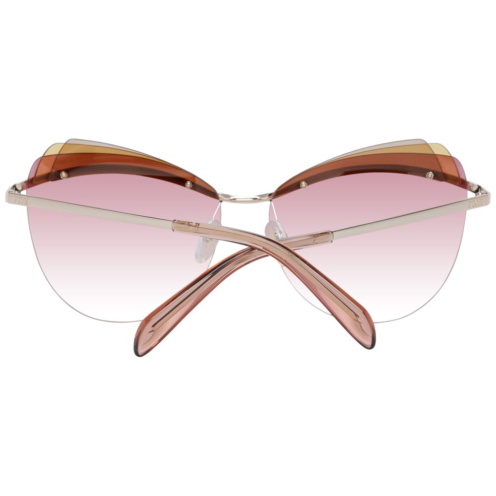Emilio Pucci Gold Damen Sonnenbrille
