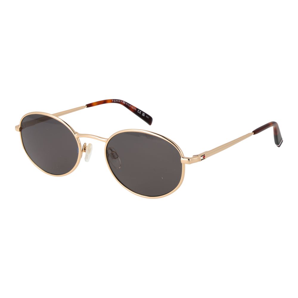 Ochelari de soare unisex aurii Tommy Hilfiger
