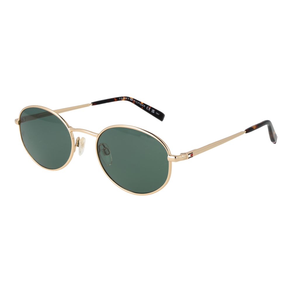 Ochelari de soare unisex aurii Tommy Hilfiger