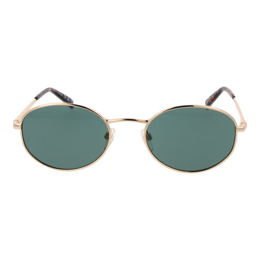 Ochelari de soare unisex aurii Tommy Hilfiger