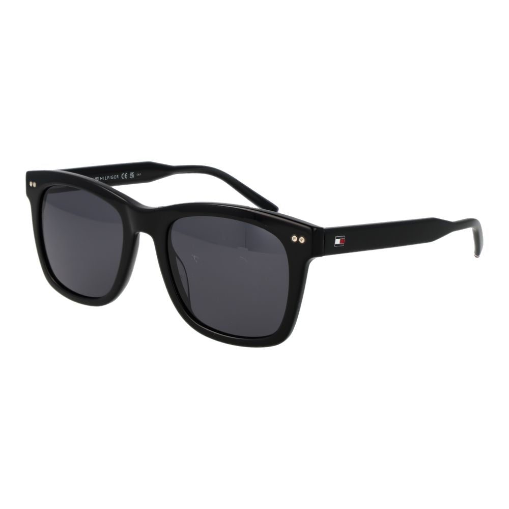 Ochelari de soare Tommy Hilfiger negri pentru bărbați