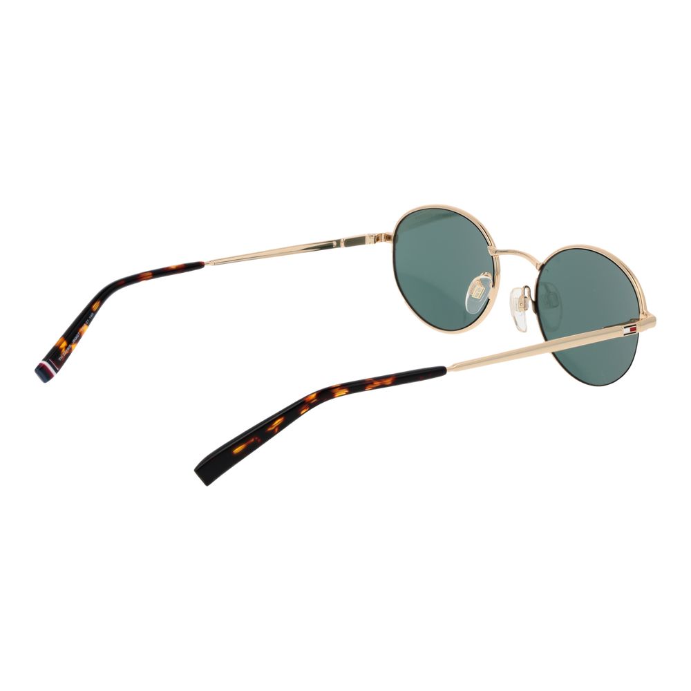 Ochelari de soare unisex aurii Tommy Hilfiger