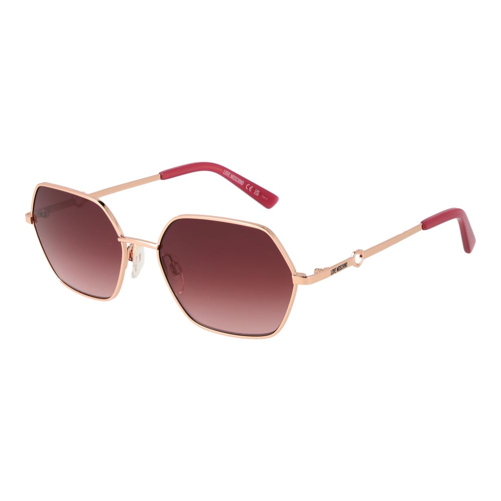 Ochelari de soare Love Moschino Rose Gold pentru femei
