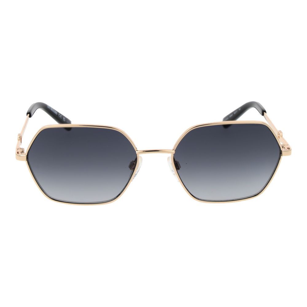 Ochelari de soare Love Moschino aurii pentru femei