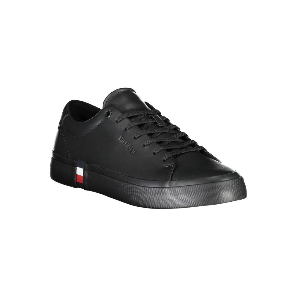 Tommy Hilfiger – Schwarze Polyester-Sneaker