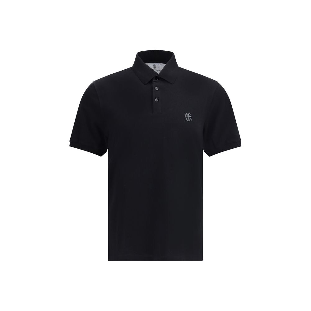 Tricou polo cu logo Brunello Cucinelli