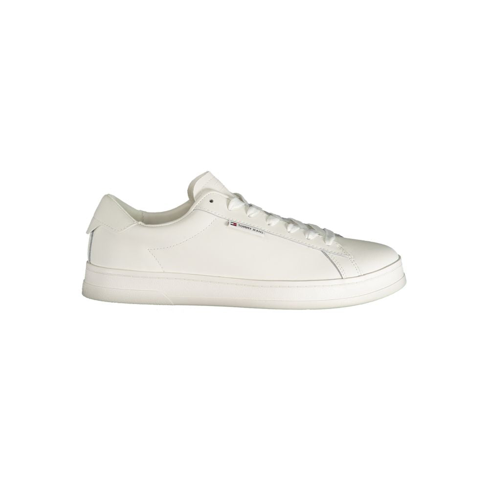 Tommy Hilfiger – Weiße Polyester-Sneaker
