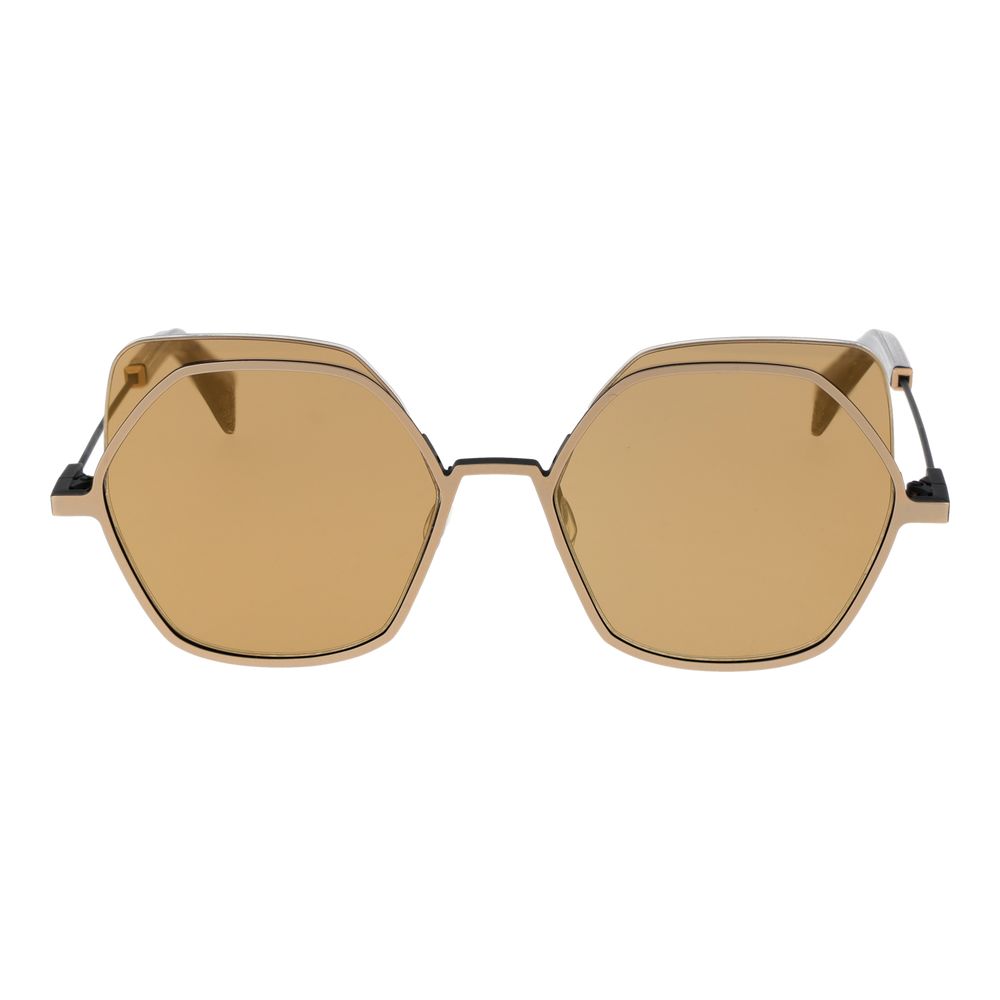 Ochelari de soare unisex Yohji Yamamoto aurii