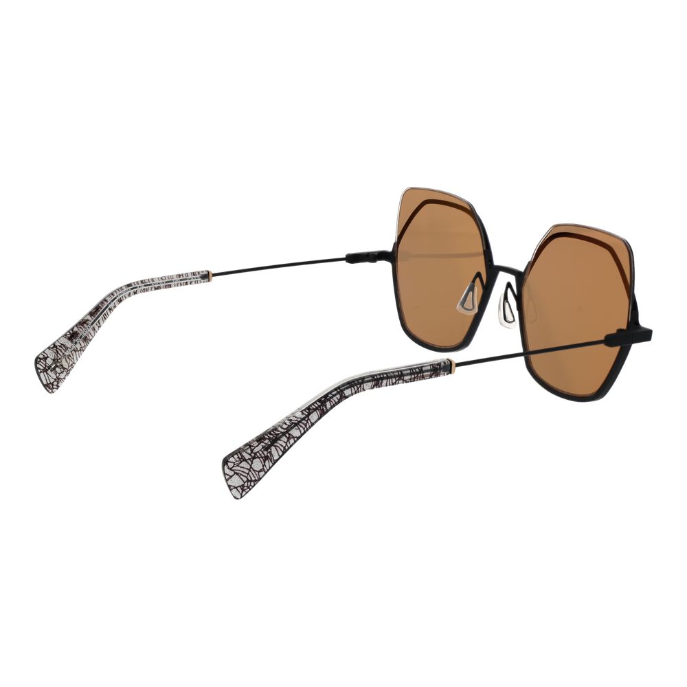 Yohji Yamamoto Goldene Unisex-Sonnenbrille