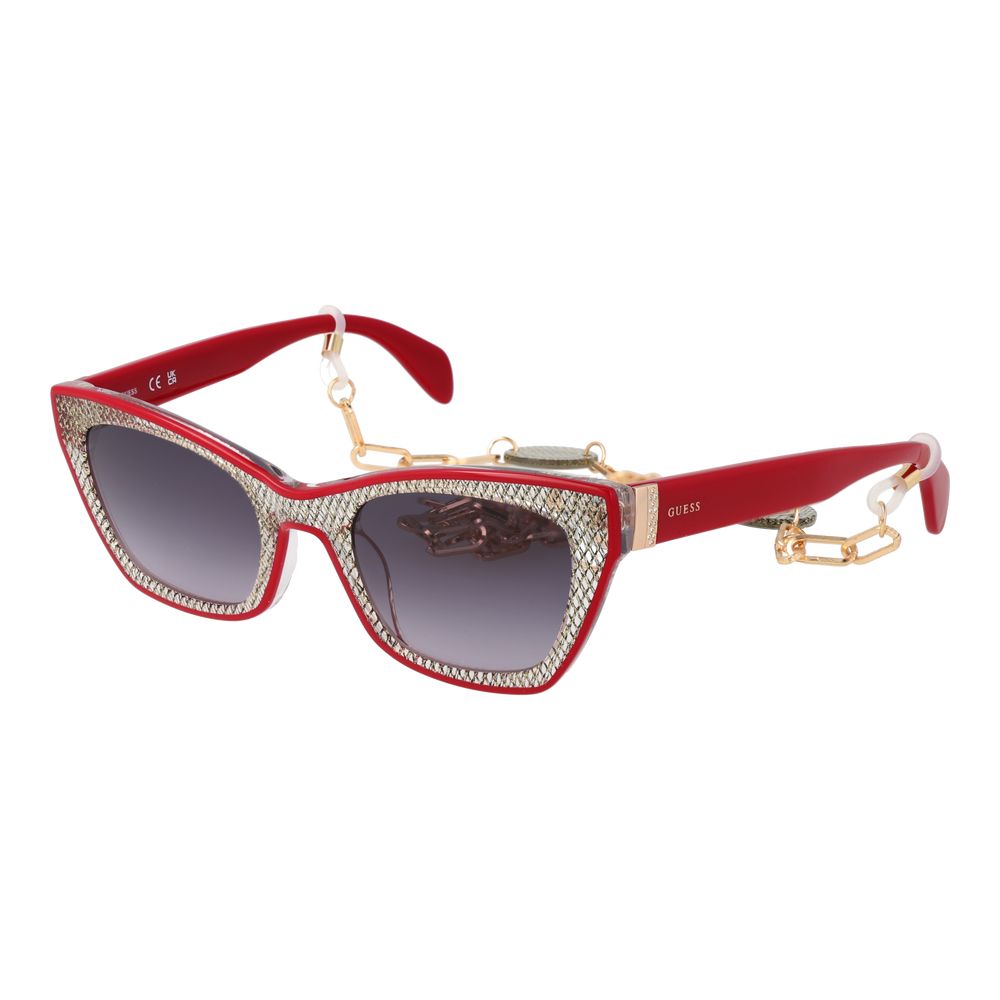 Ochelari de soare Guess roșii pentru femei