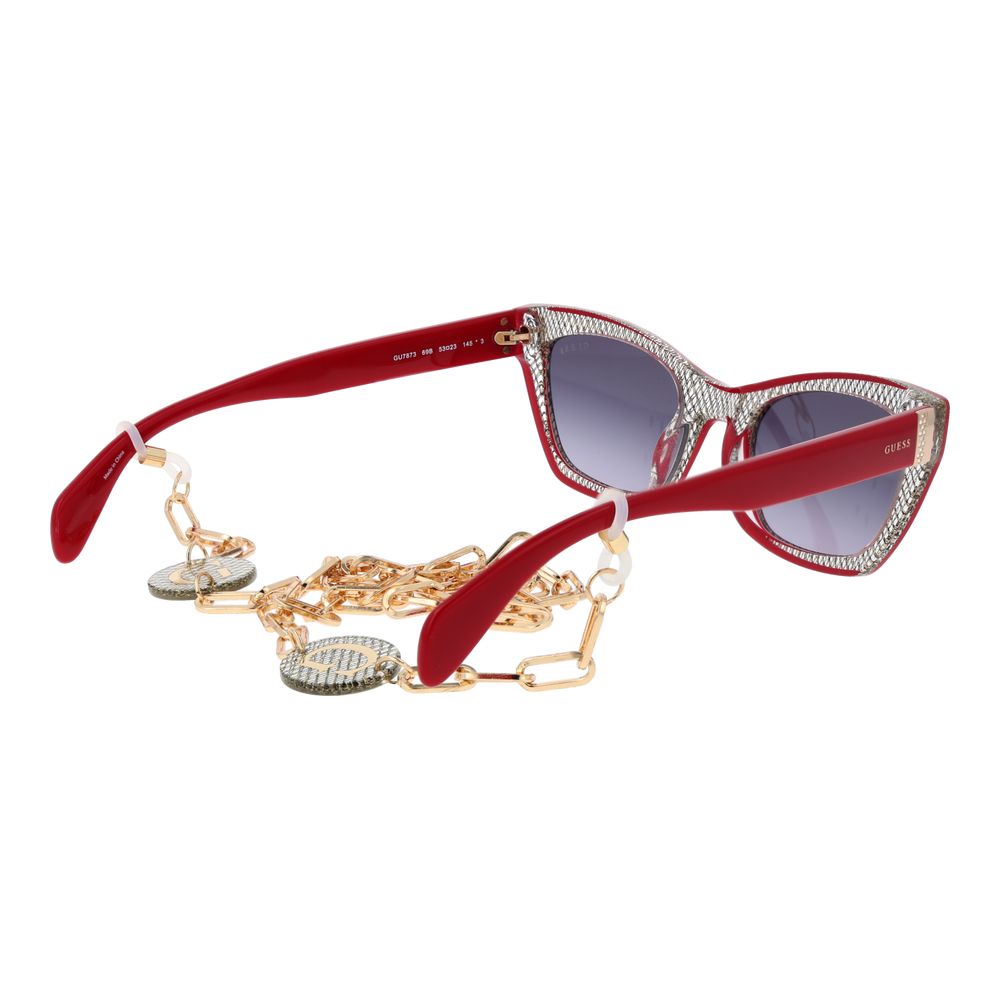 Ochelari de soare Guess roșii pentru femei